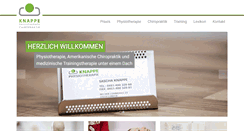 Desktop Screenshot of physiotherapie-knappe.de