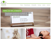 Tablet Screenshot of physiotherapie-knappe.de